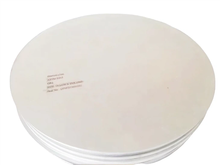 Round Titanium Plate